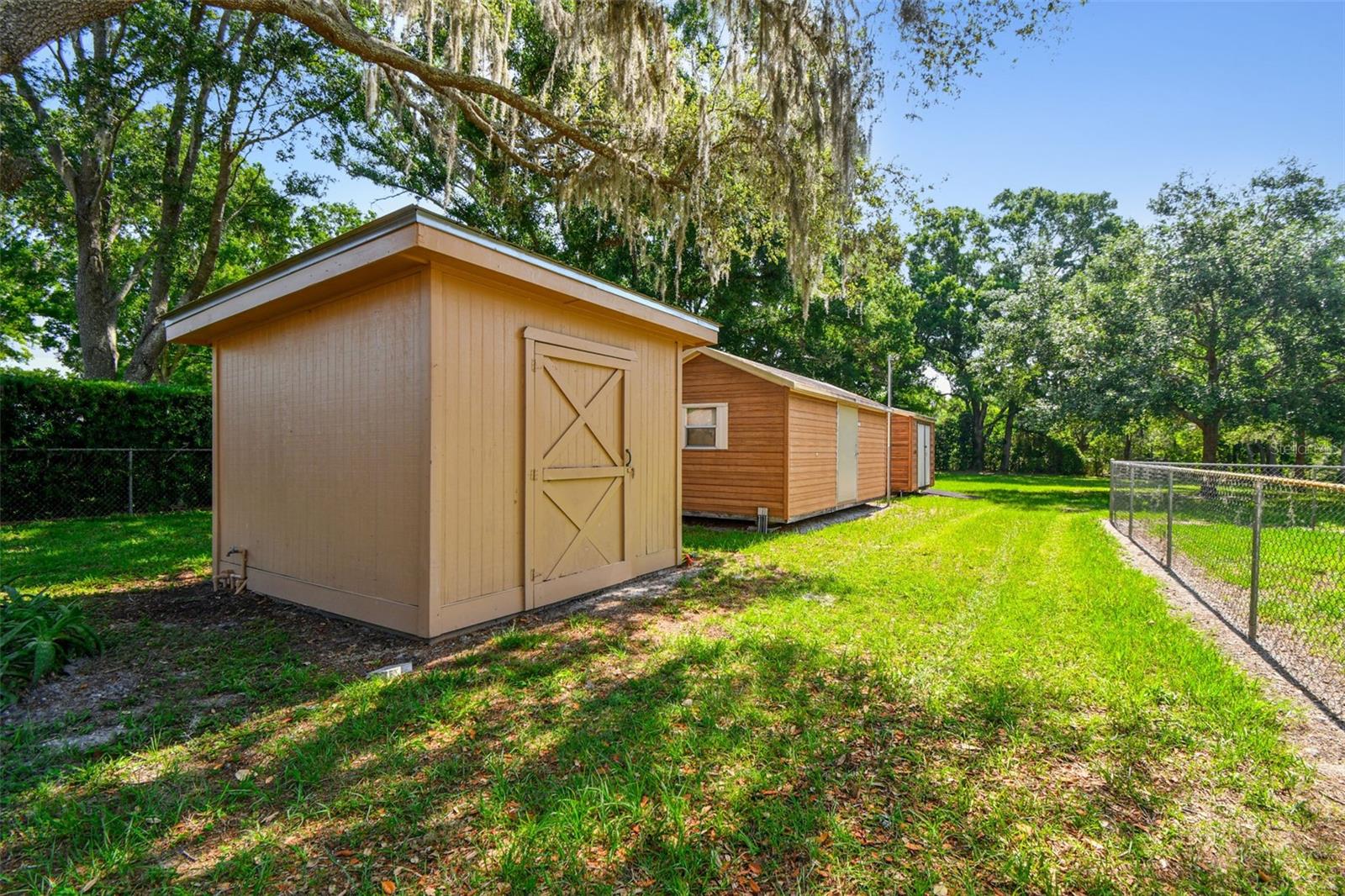 Pump Shed & 2 Additional Powered Sheds