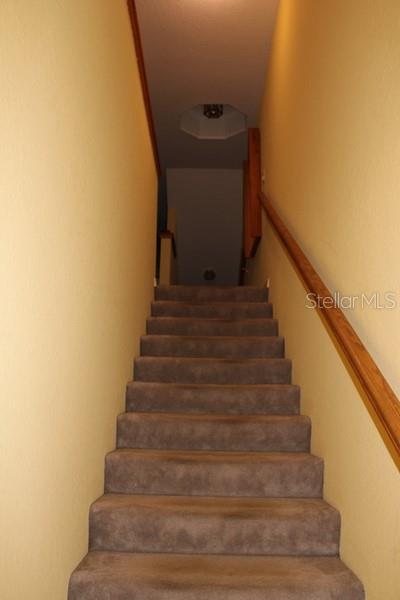 Stairs leading to the second floor