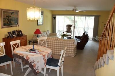 Living area and patio access on the second floor