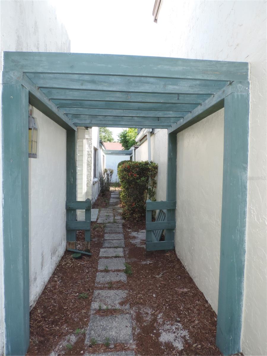 Walkway to front door