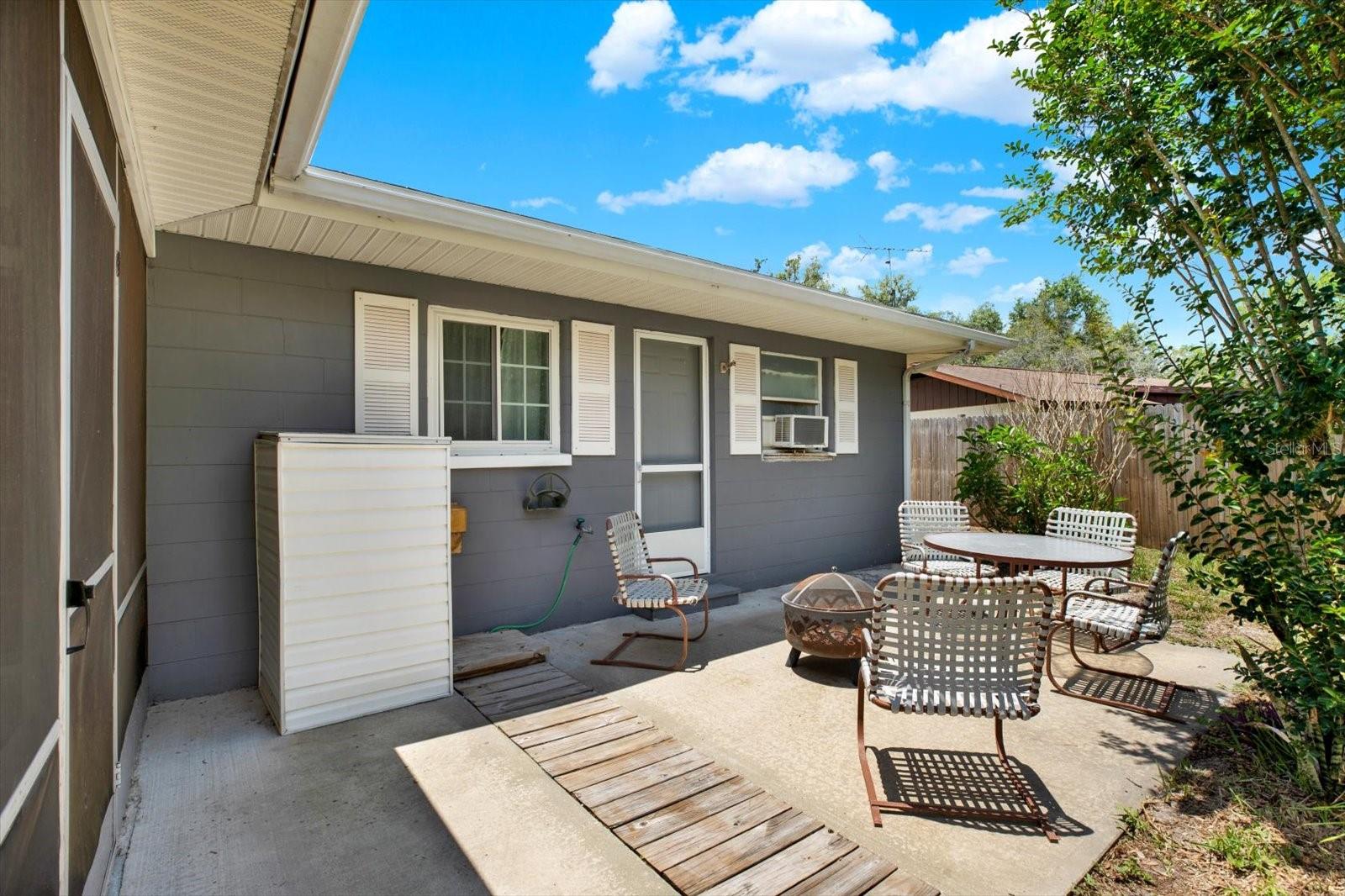 exterior patio backyard facing