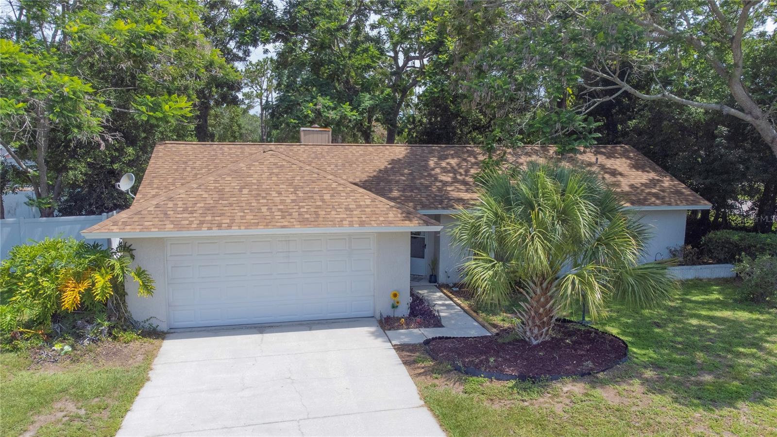 2 car garage and new roof.