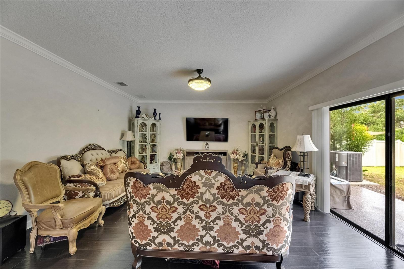 spacious family room