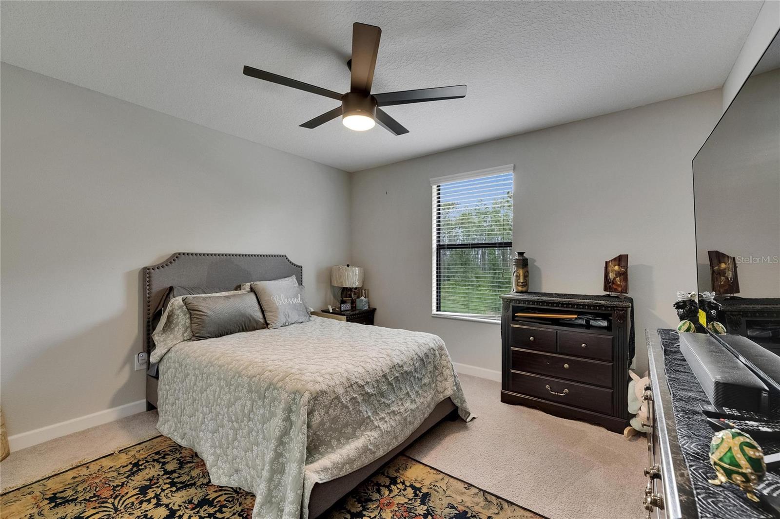 Large secondary bedroom with conservation views