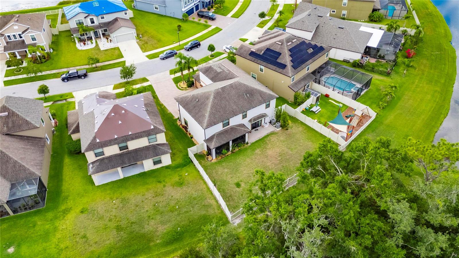 spacious and private backyard