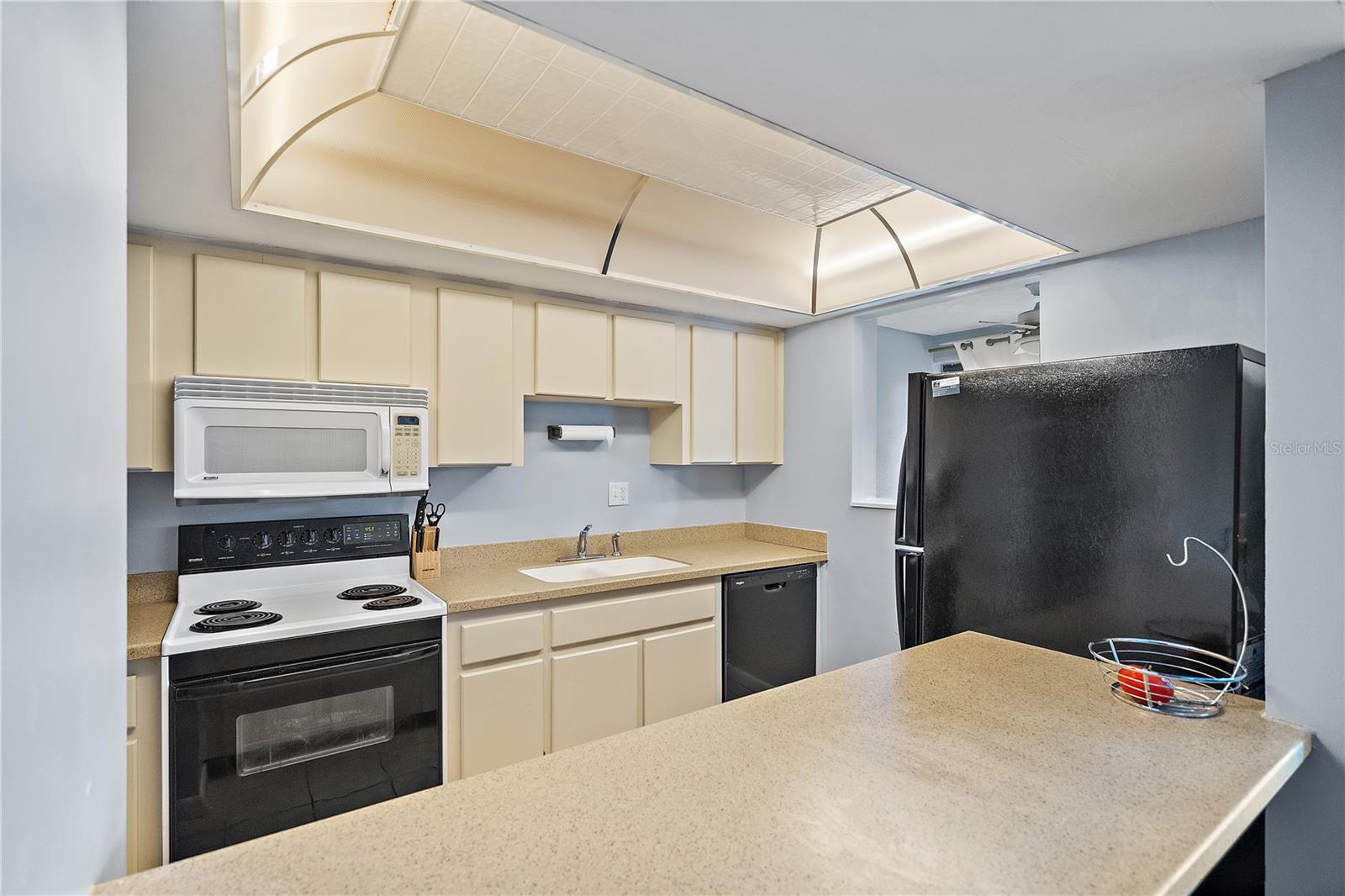 Kitchen is open to the living room
