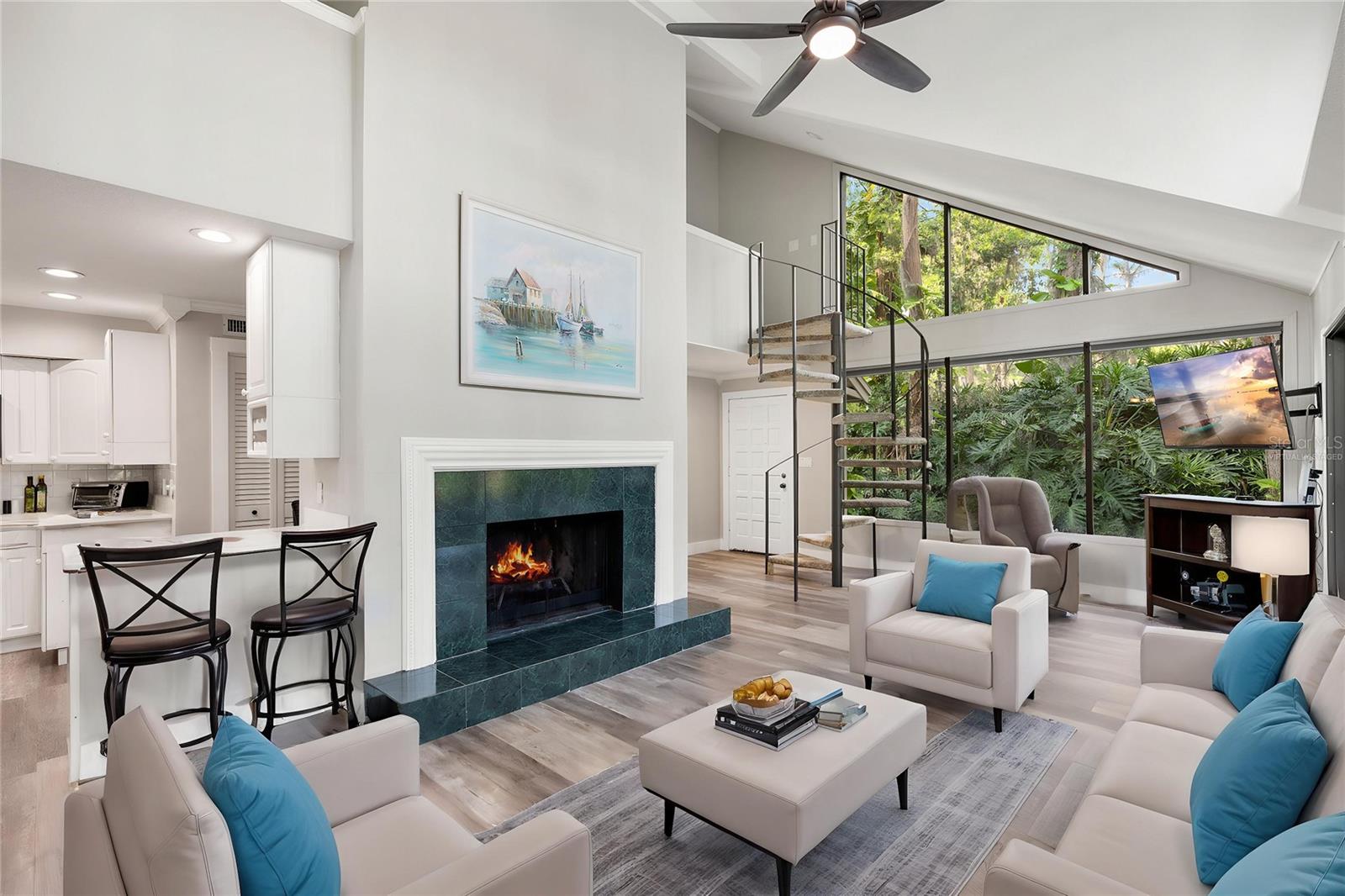 Great Room - Virtually Staged