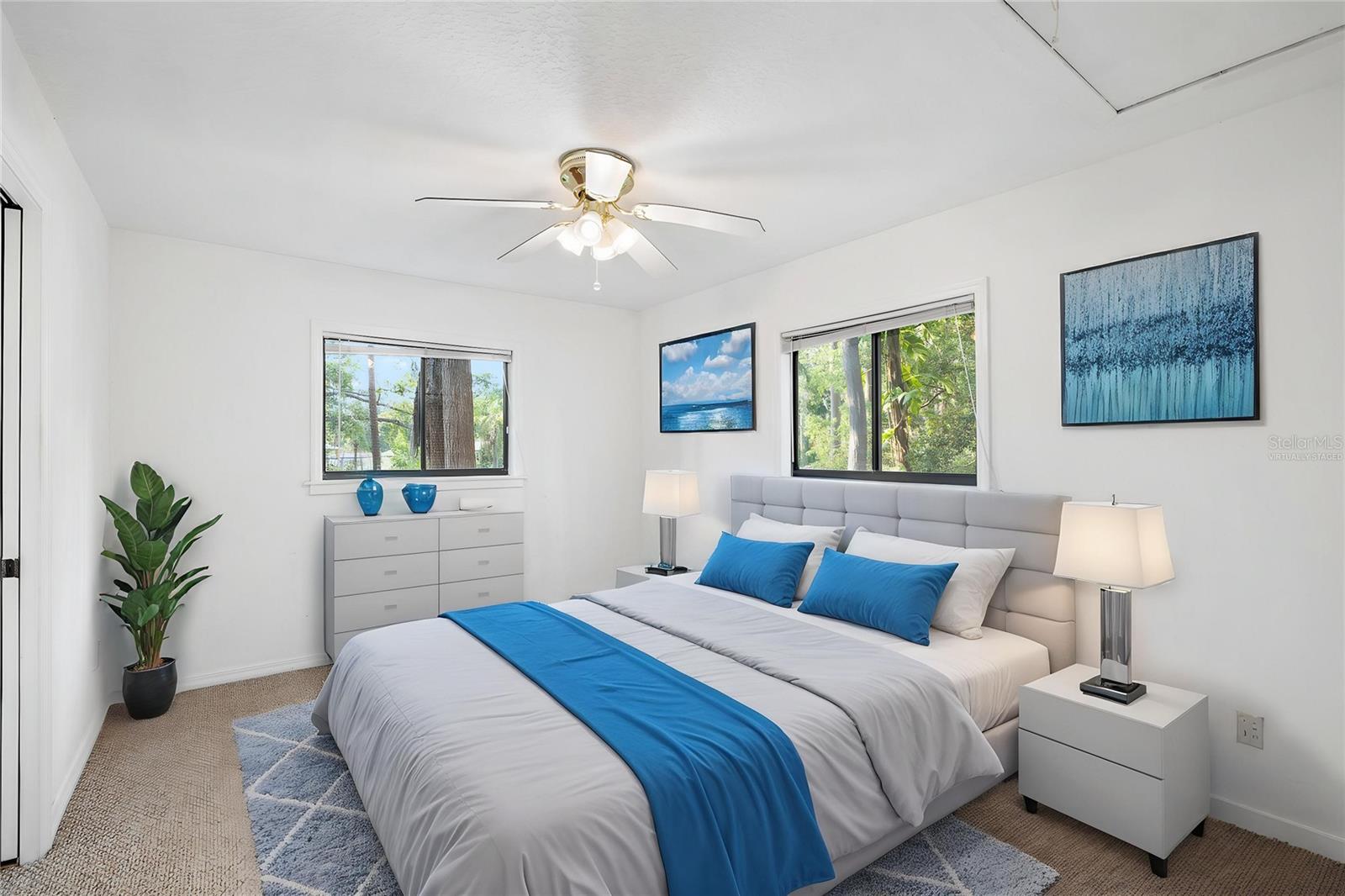 Upstairs Bedroom - Virtually Staged