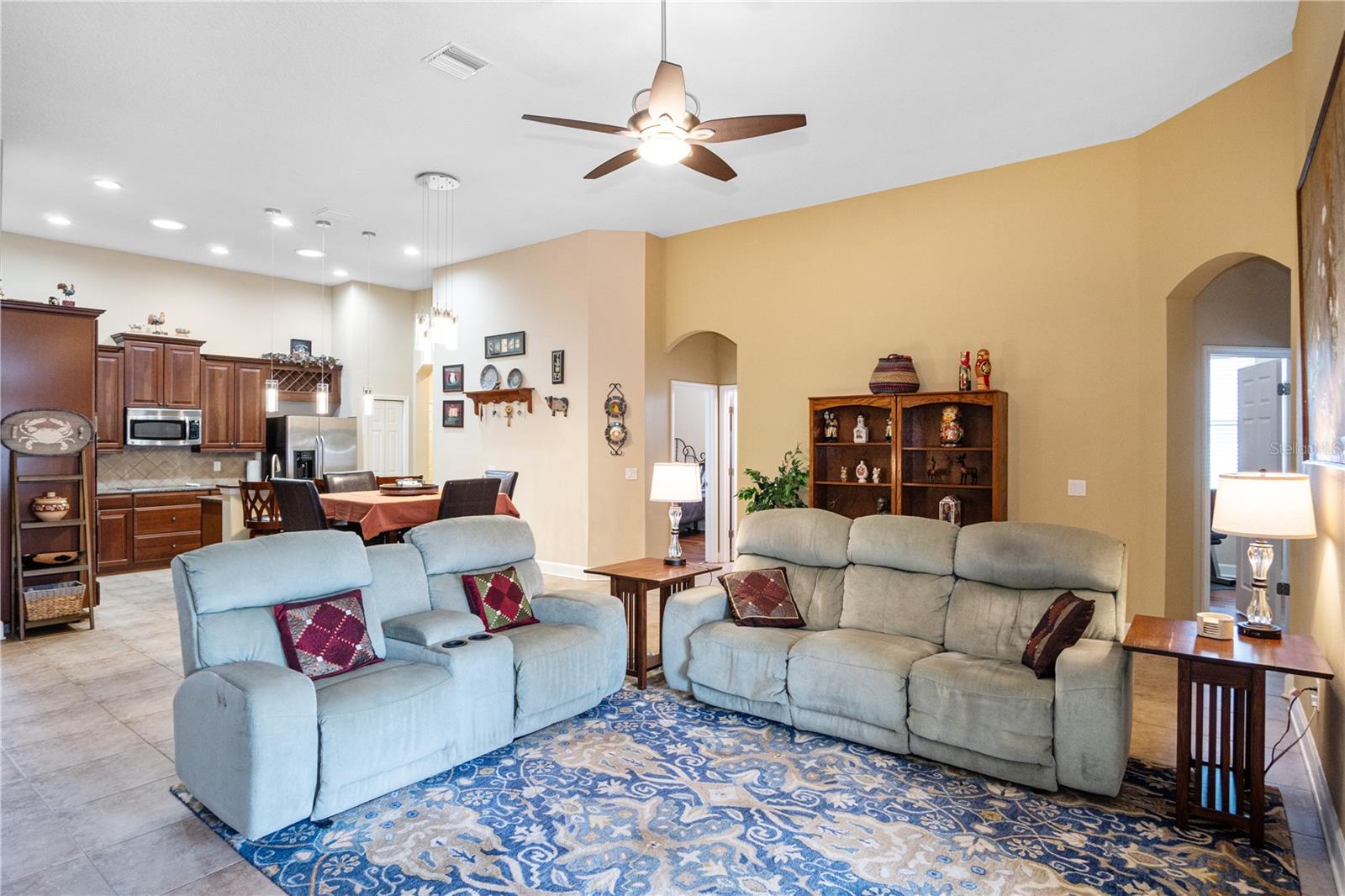 Family Room Open to Kitchen
