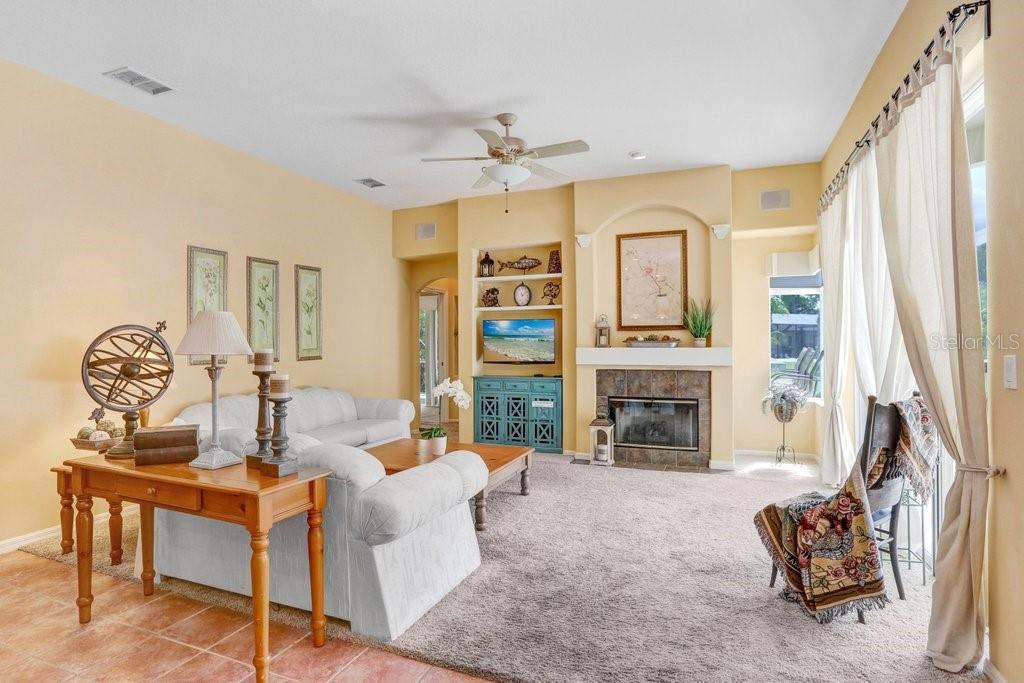 Spacious family room