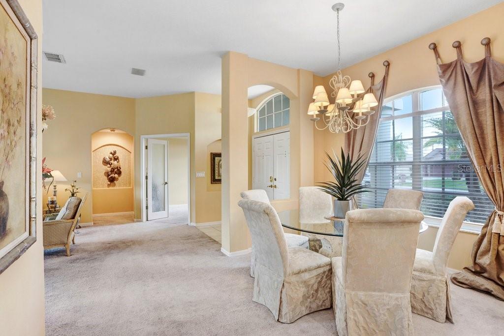 Tall ceilings throughout the home