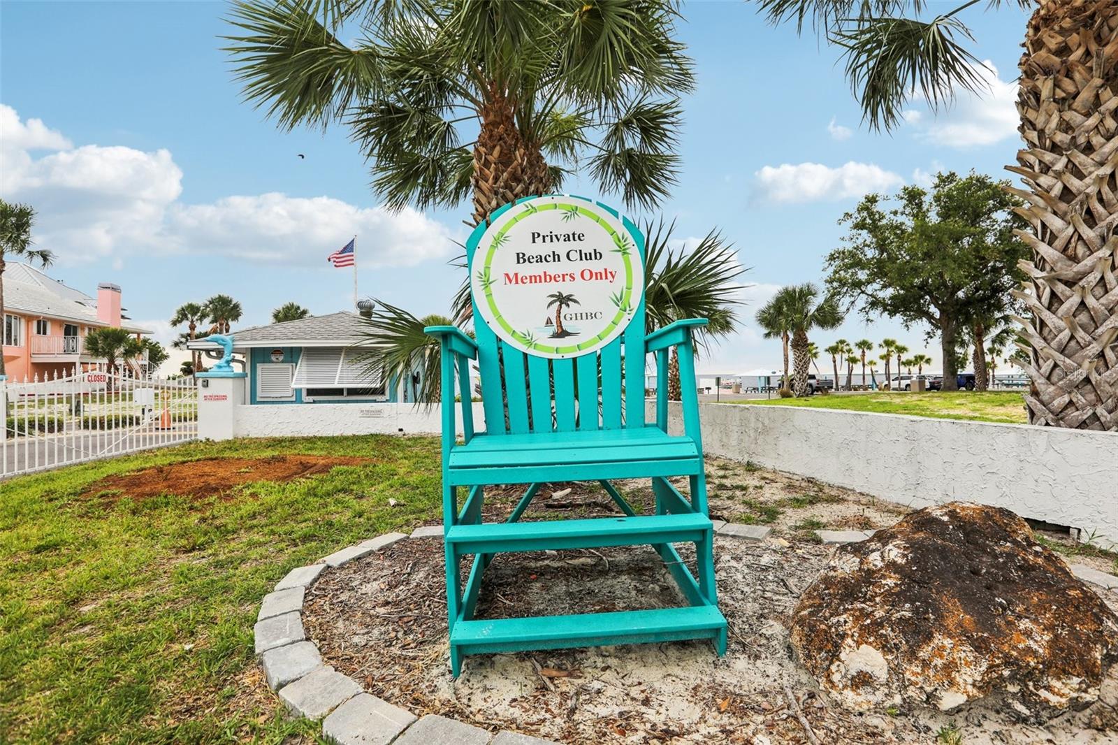 Entrance to Private Beach