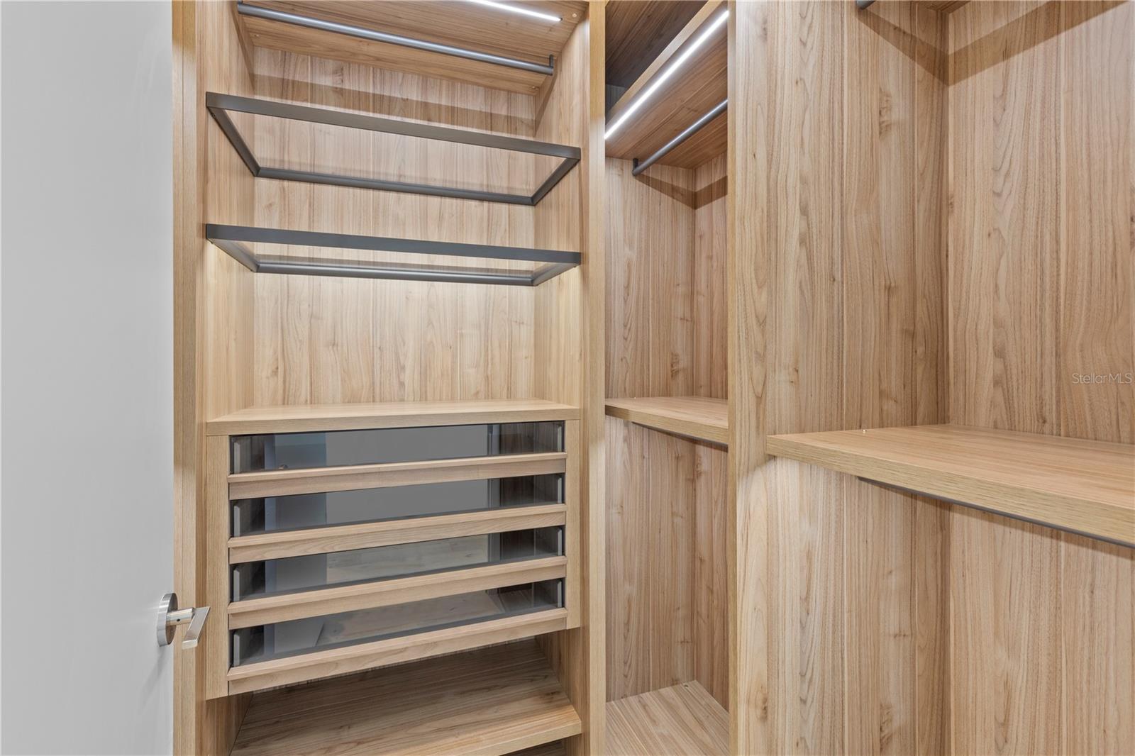 Walk-in closet - master bedroom