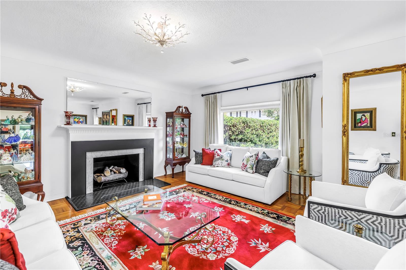 Great room with fireplace.