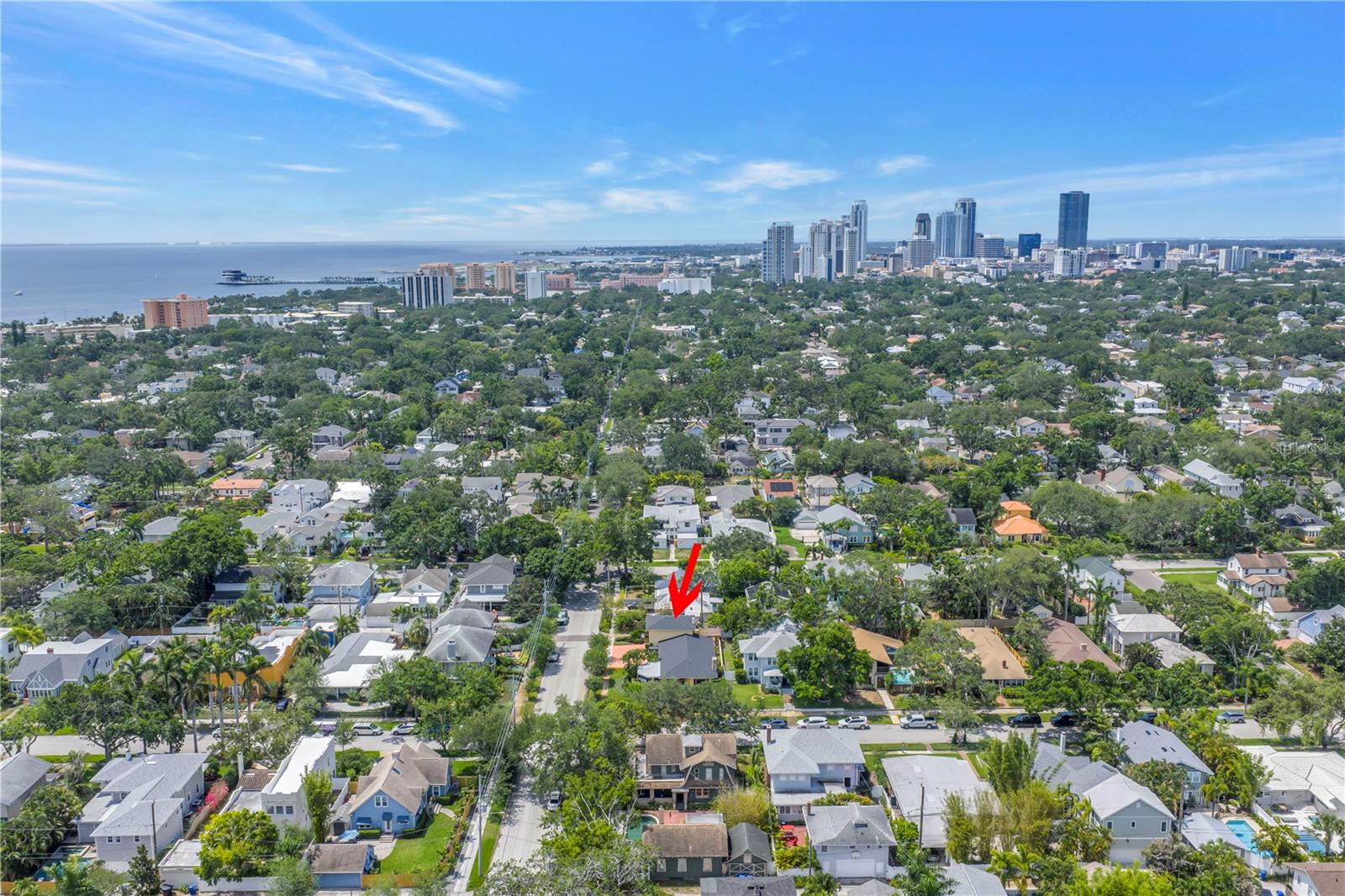 Close to downtown, St. Pete and Tampa Bay.
