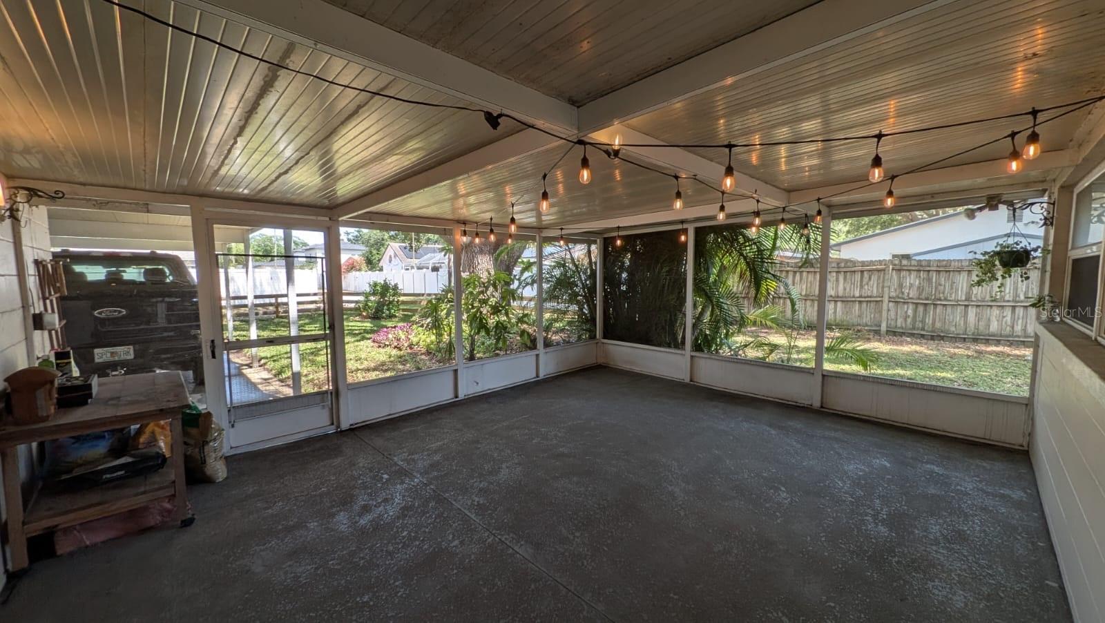 Screened in Florida room porch