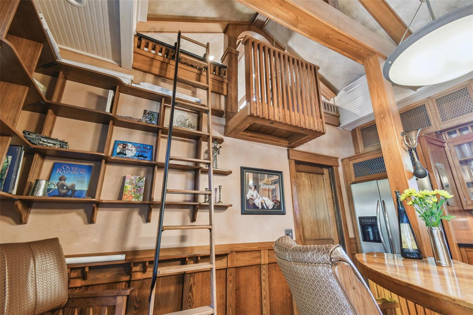 Ladder to Loft in Guest House