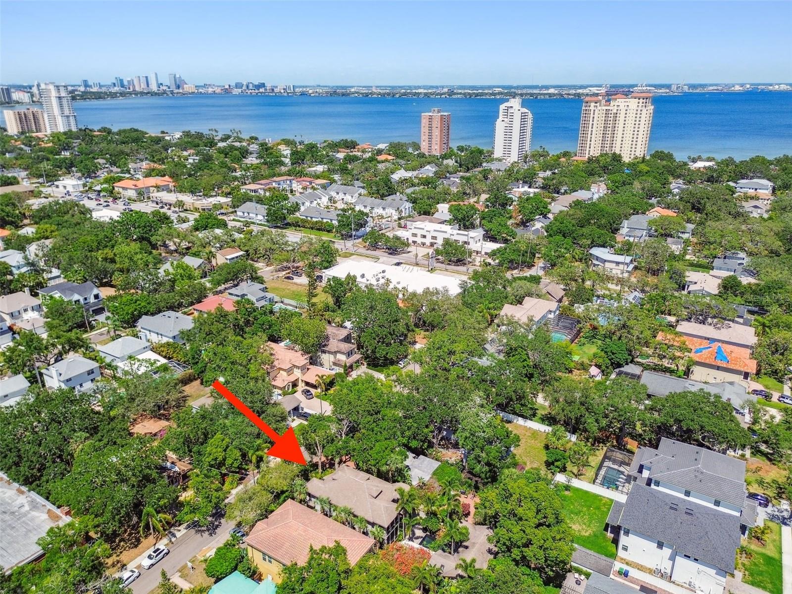 A short walk through oak-lined avenues to Bayshore Boulevard