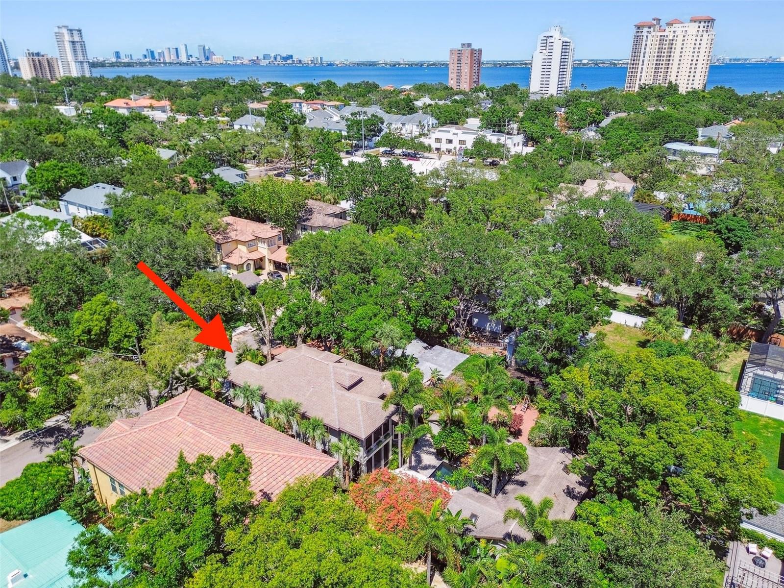 a short walk through oak-lined avenues to Bayshore Boulevard and easy access to Downtown Tampa.