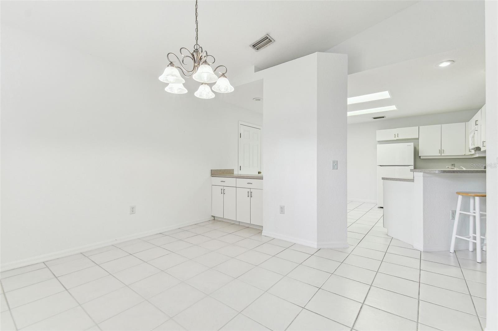 Dining Room overlooks the kitchen