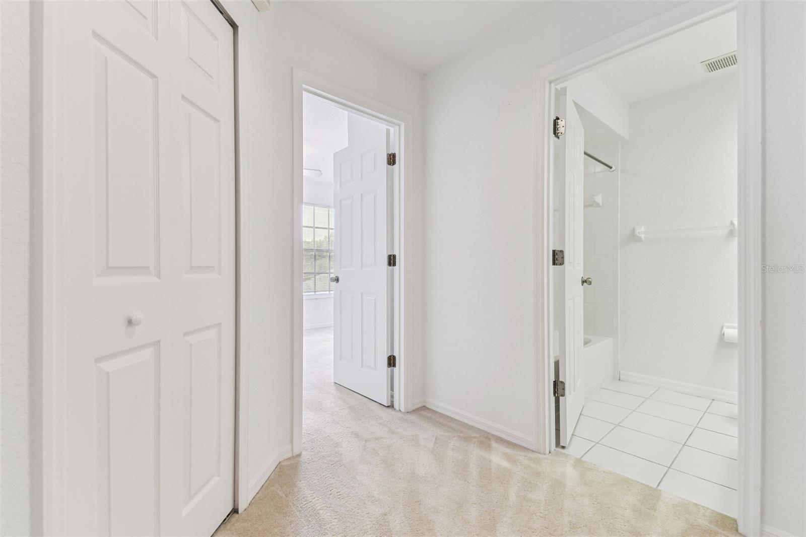 Upstairs hall bath and third bedroom