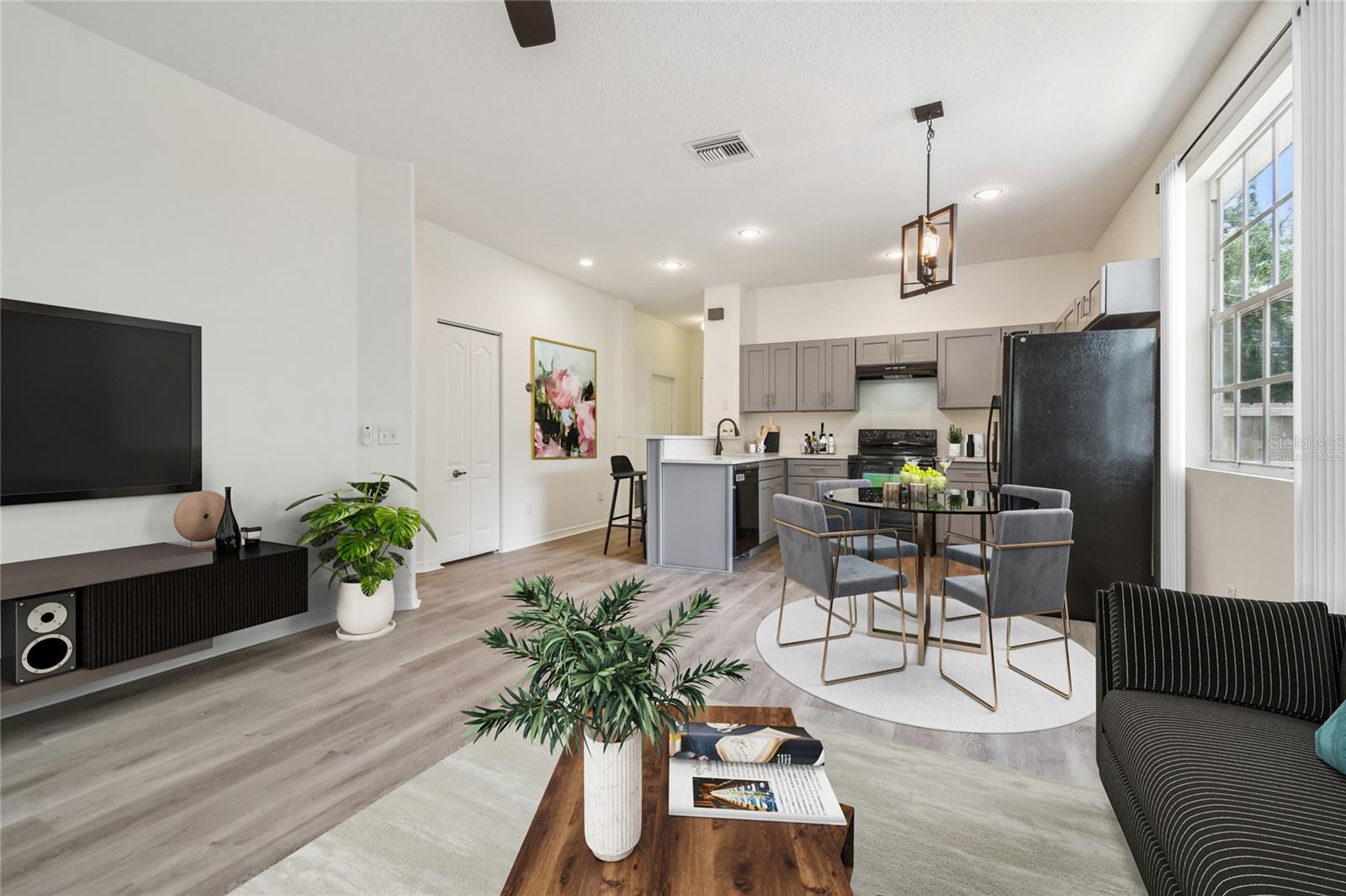 Virtually Staged Living Room