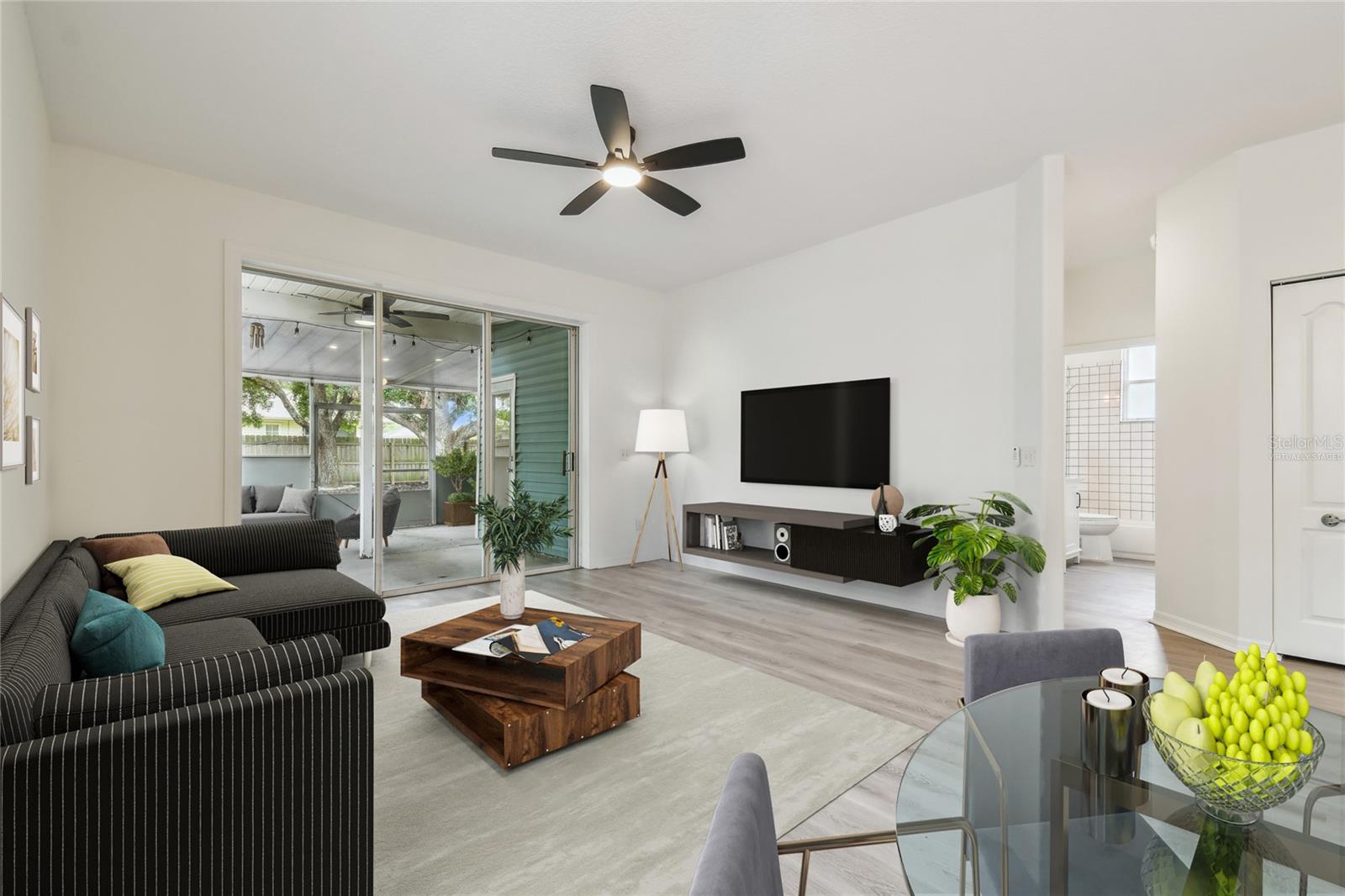 Virtually Staged Living Room