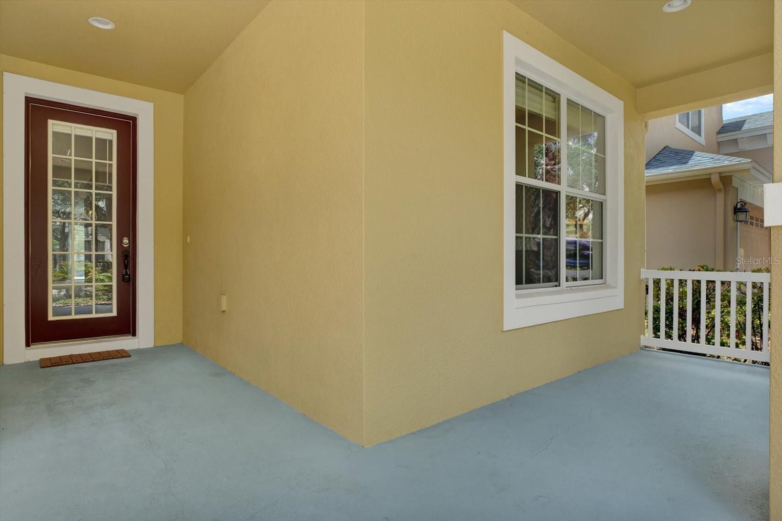 Inviting front porch