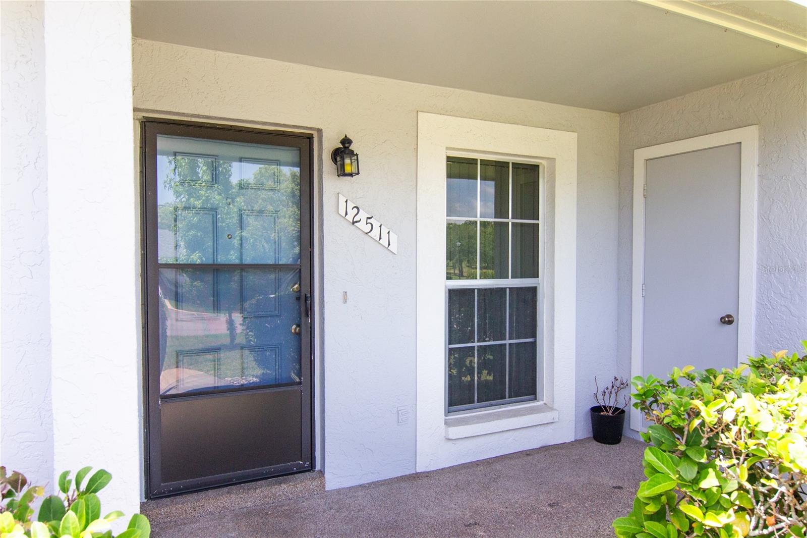 Front Porch with Storage Closet