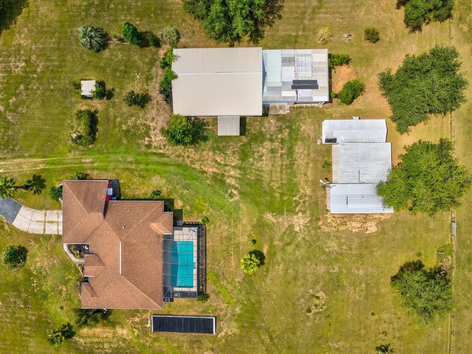 overhead view