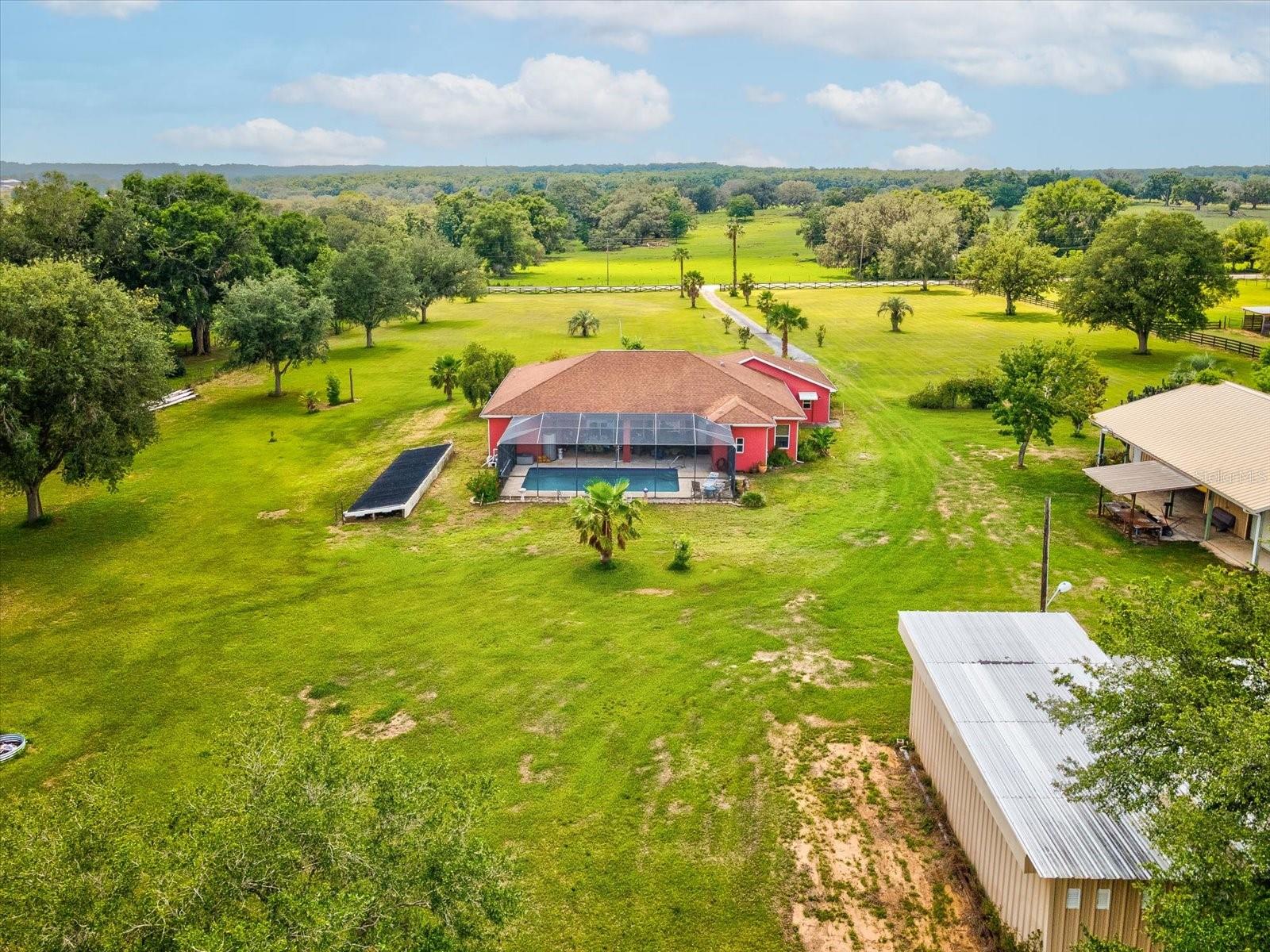 Back view of property
