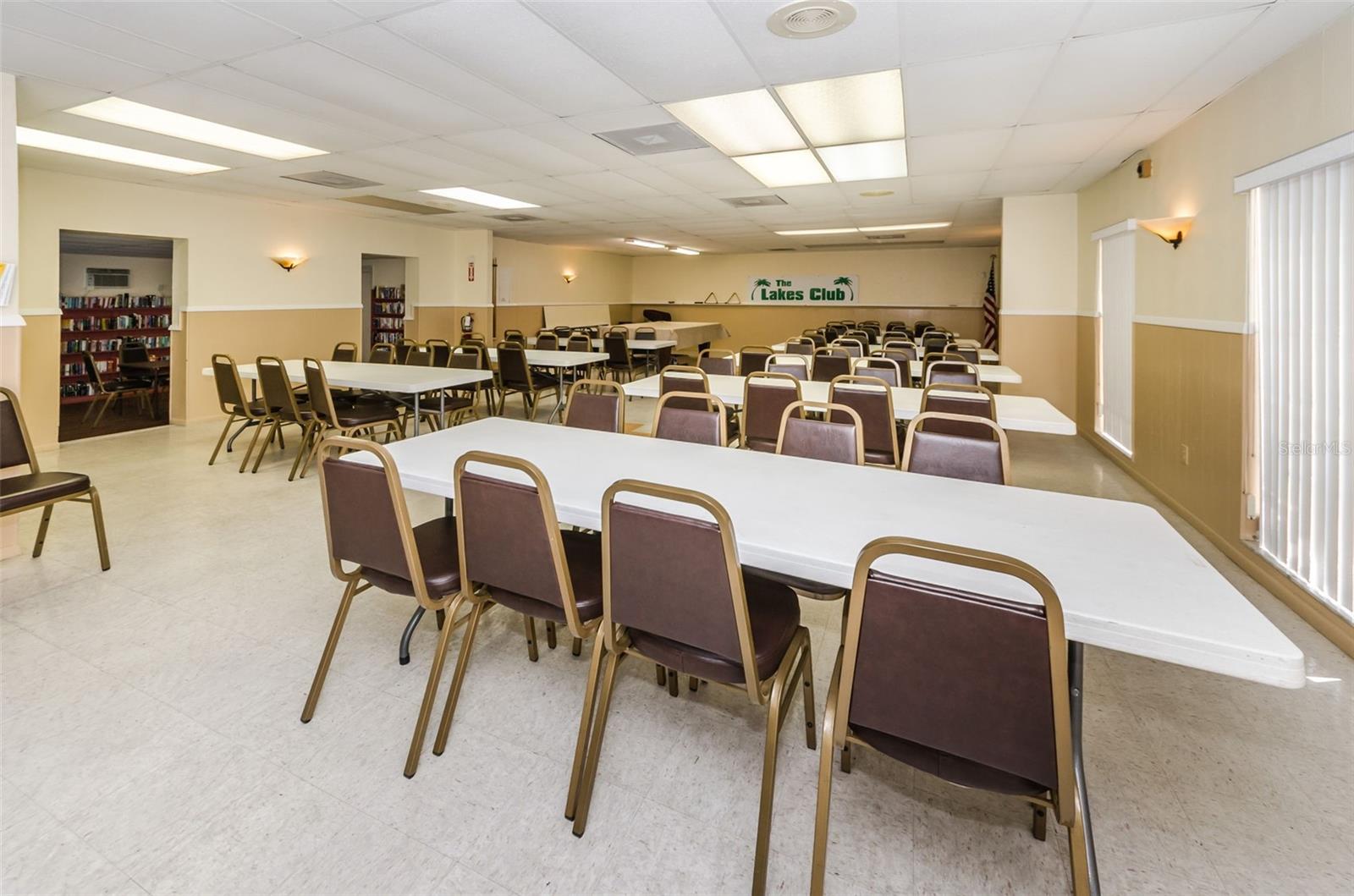 BANQUET AREA OF CLUBHOUSE