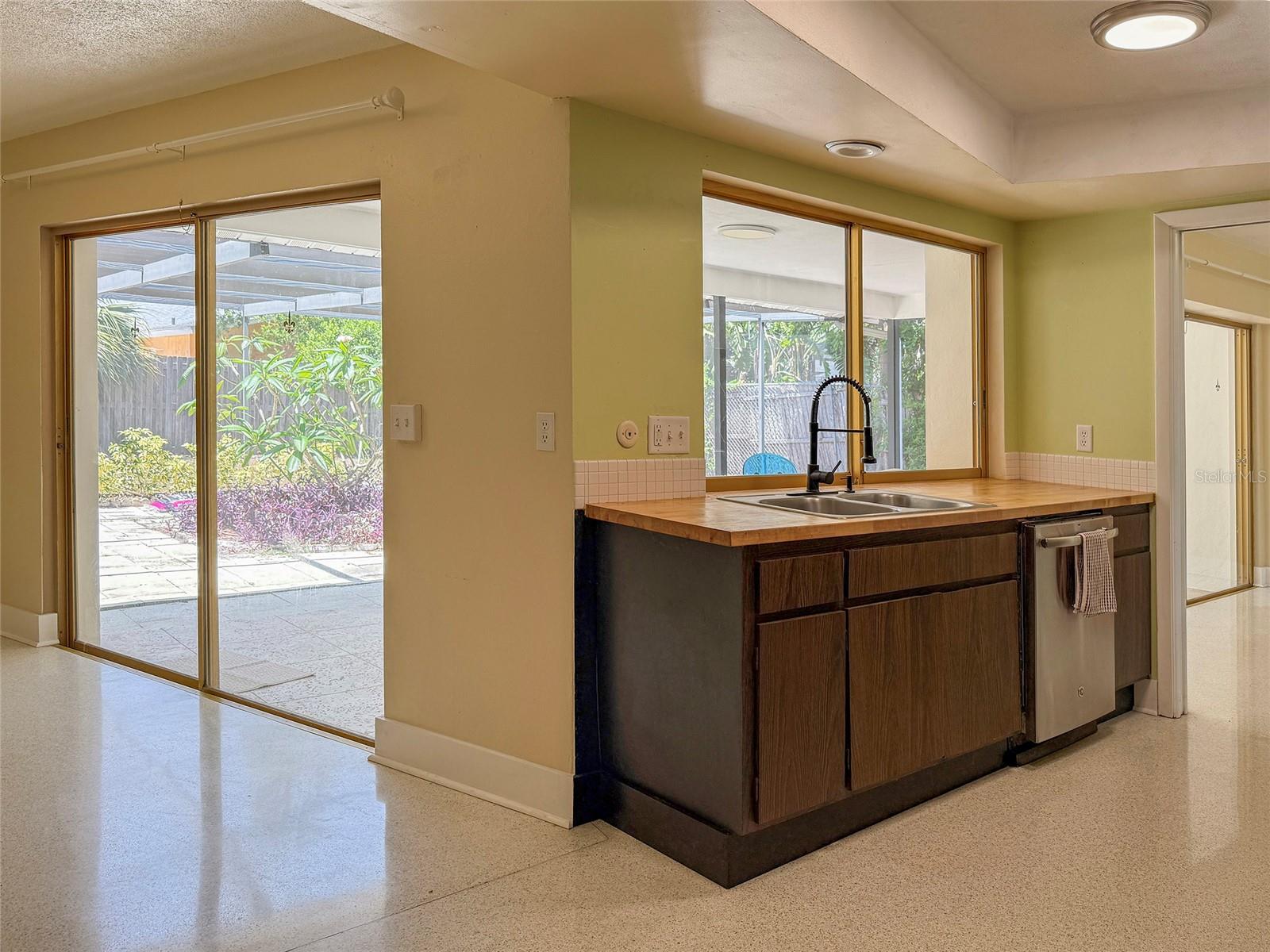 Kitchen on to Patio