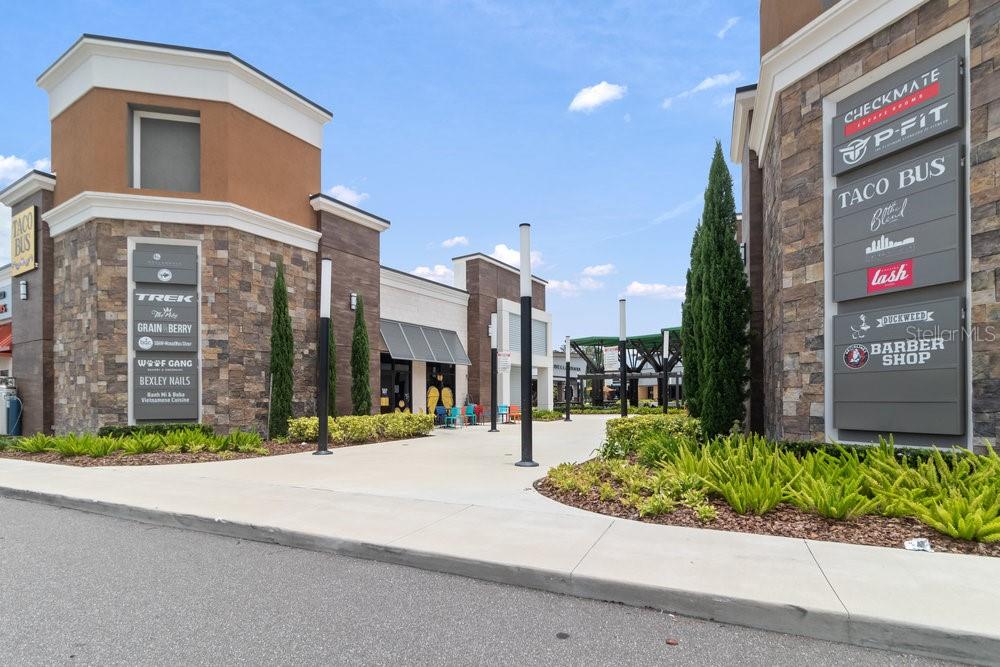 Local dining and shopping