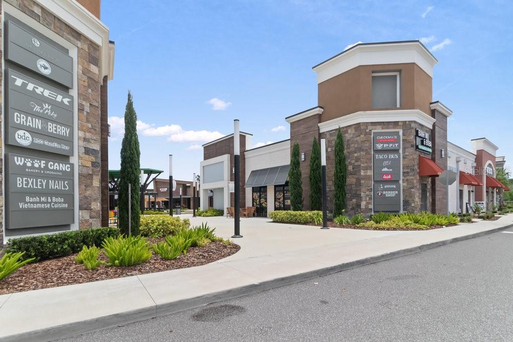 Local dining and shopping