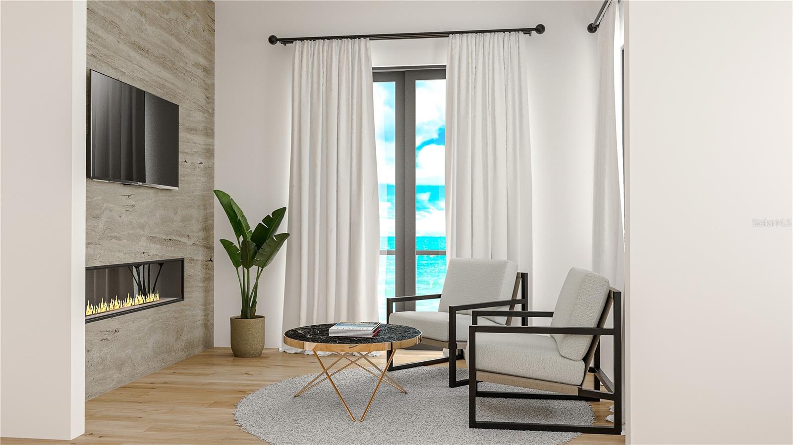 Master Suite Sitting Area & Balcony