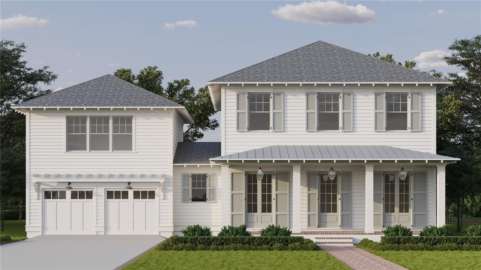 Front elevation of The Belmont - one of Canopy Builders newest floorplans