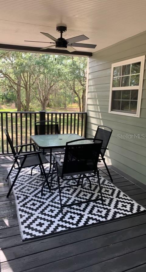Back porch furnished