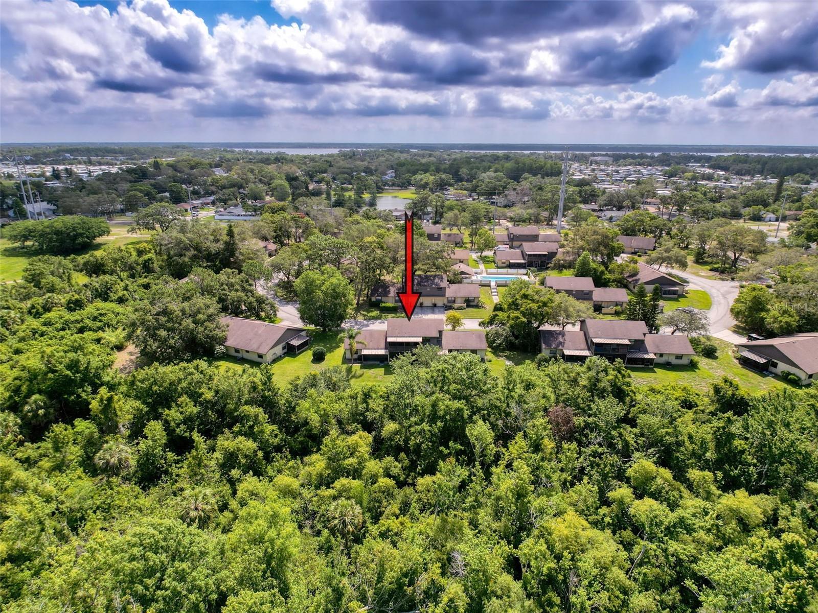 Aerial view of the community
