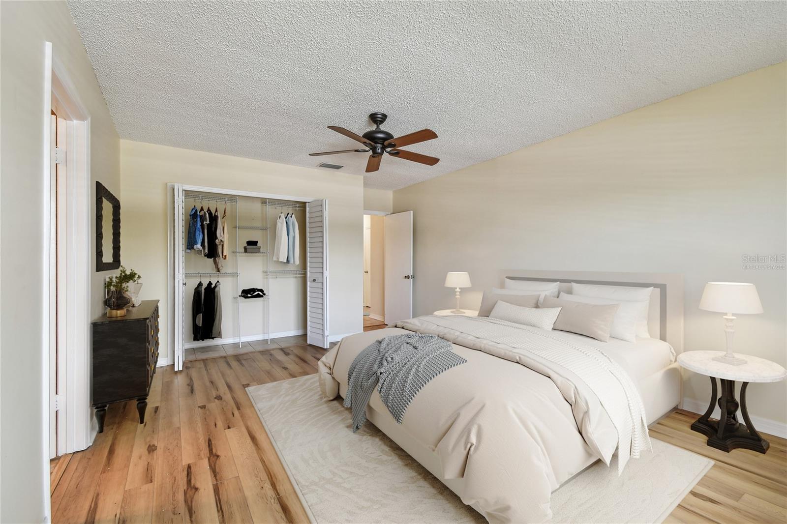 Virtually Staged Primary Bedroom