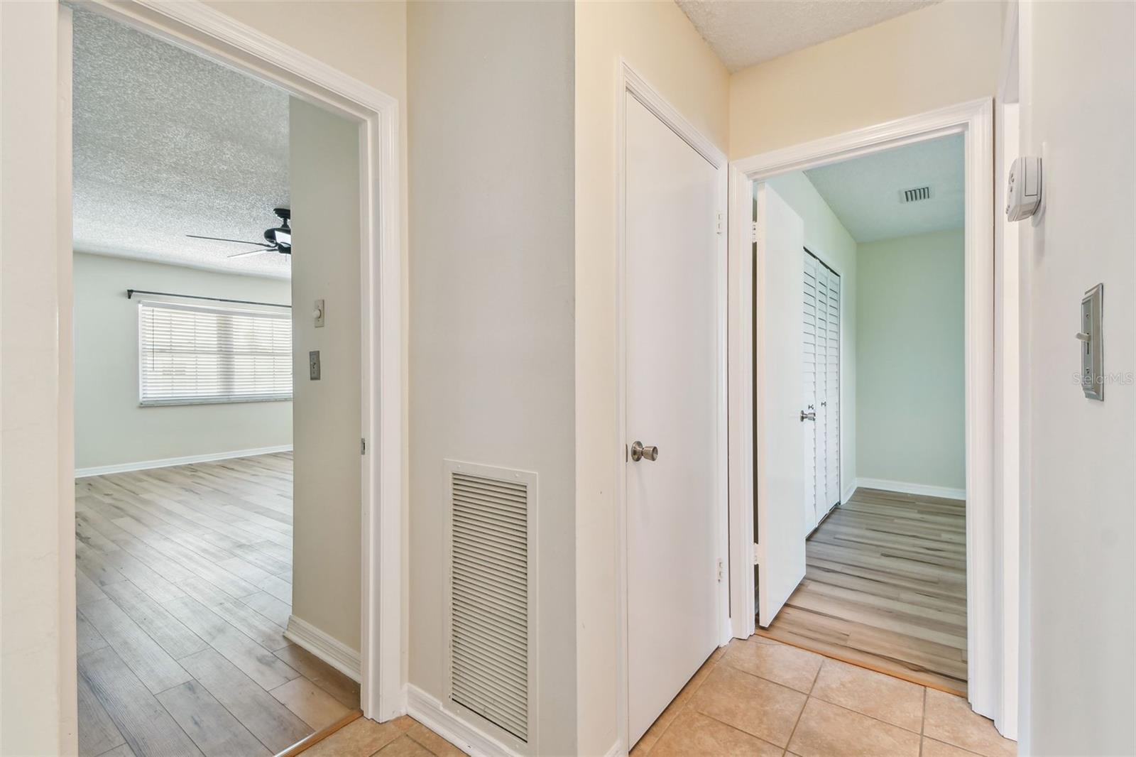Entry into Bedrooms