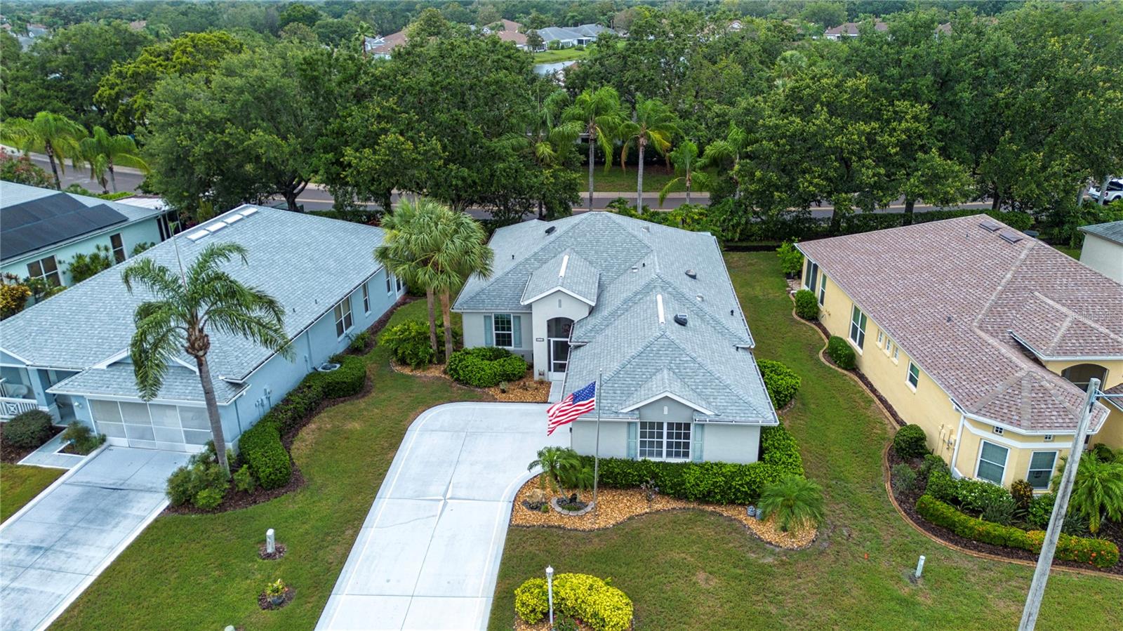 Aerial view of home