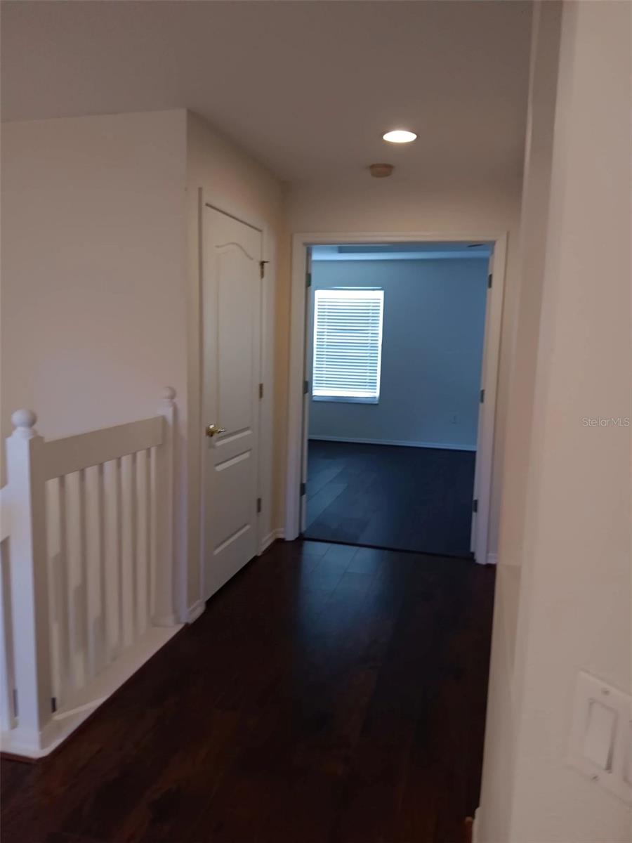 hallway to master bedroom