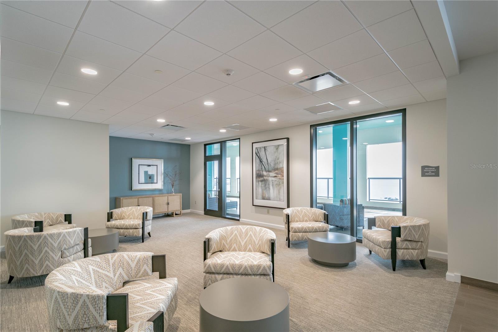 Sitting Readying area on 28th floor