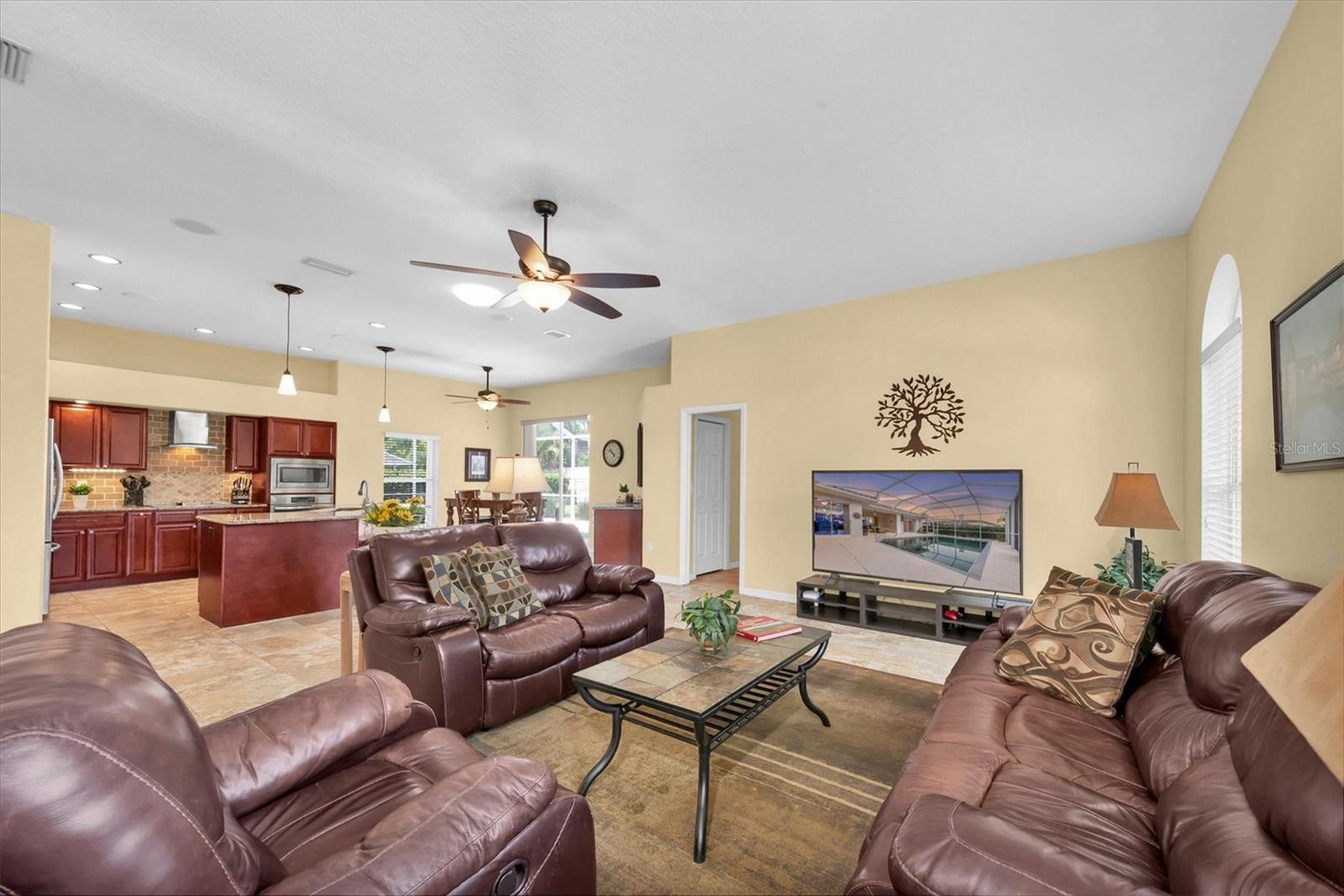 Family Room and Kitchen Combo