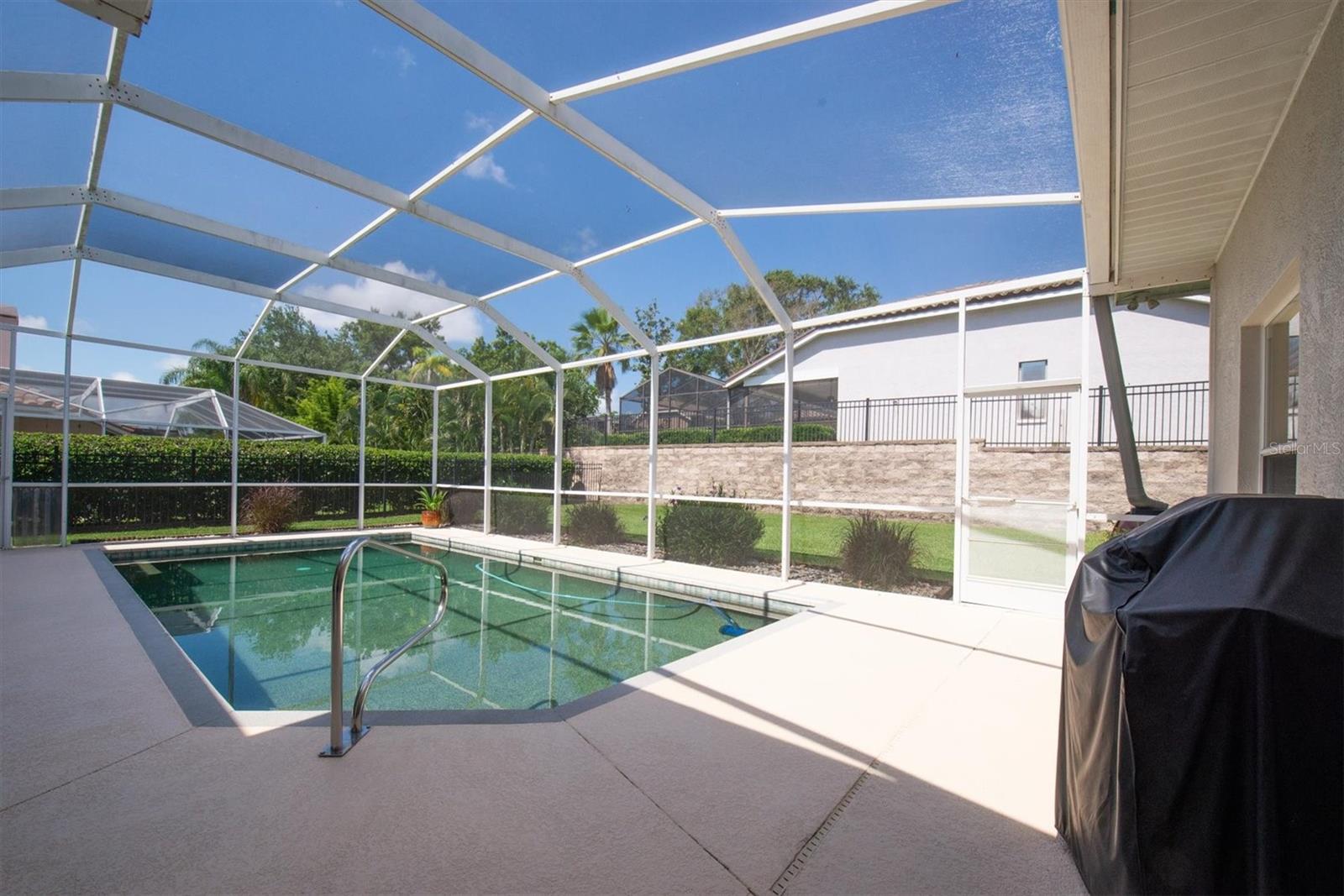 Pebble-tec finish on the pool
