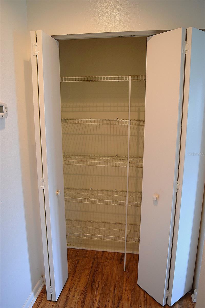 Hallway Closet with plenty of room for storage