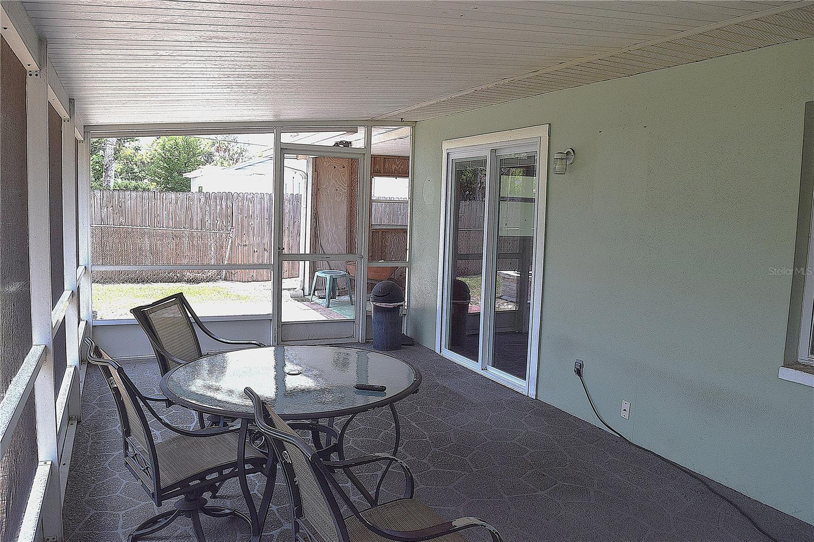 Rear Screened porch