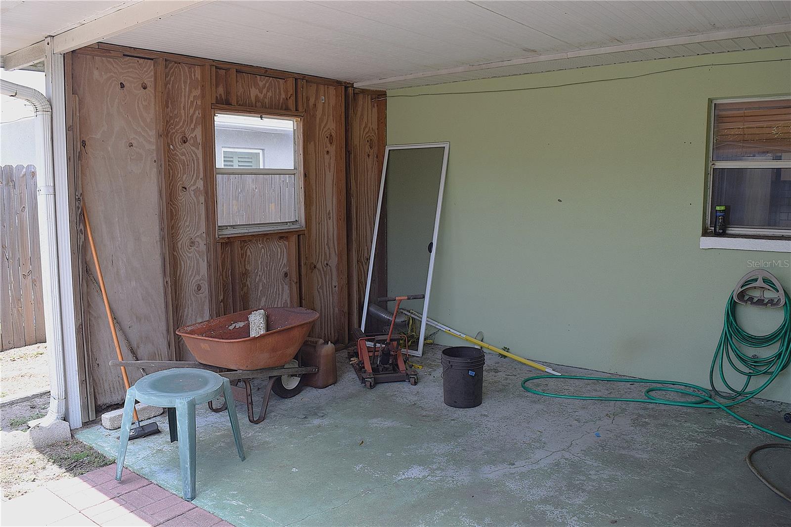 Extra covered area
