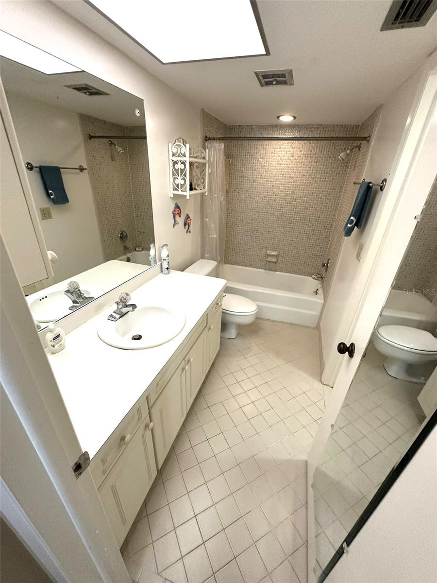 Bathroom with tub/shower combo